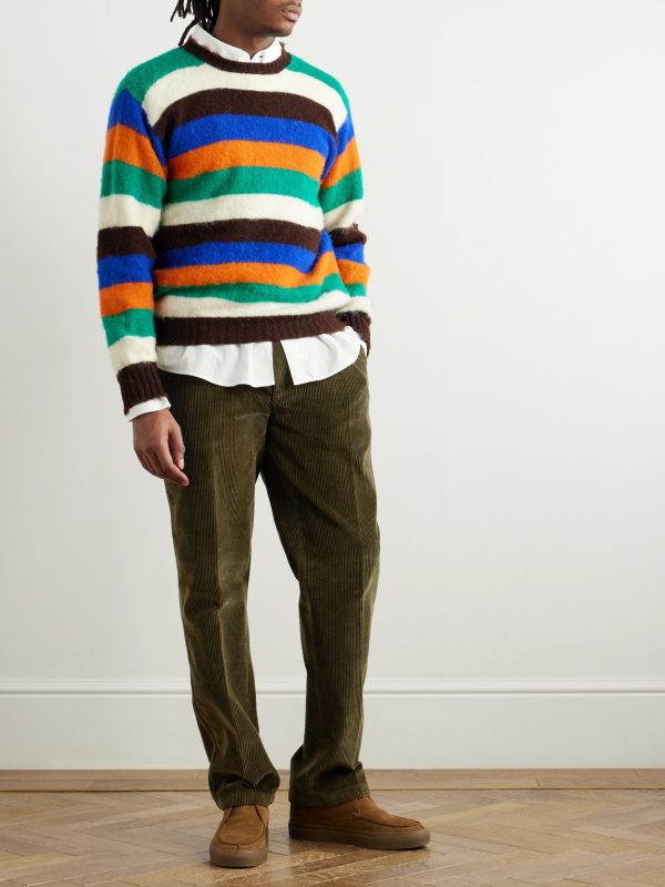 Games Straight-Leg Pleated Cotton-Corduroy Trousers - OU Games Straight-Leg Pleated Cotton-Corduroy Trousers - OU