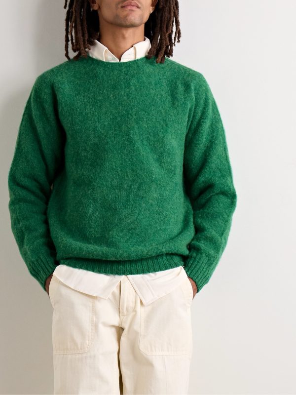 Brushed Shetland Wool Sweater - FR Brushed Shetland Wool Sweater - FR