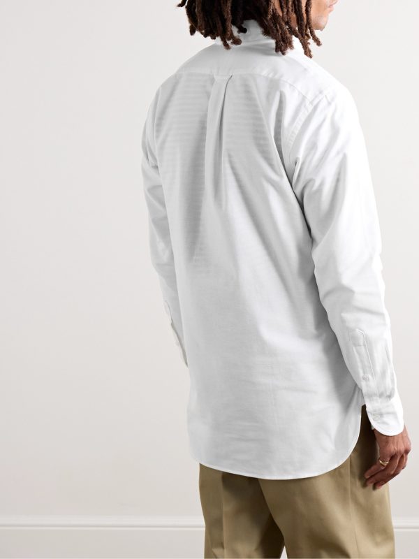 Slim-Fit Button-Down Collar Cotton Oxford Shirt - BK