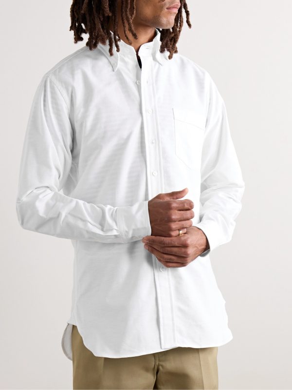 Slim-Fit Button-Down Collar Cotton Oxford Shirt - FR
