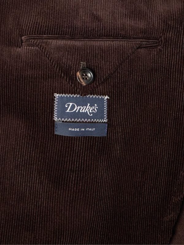 Slim-Fit Cotton-Corduroy Blazer - E1 Slim-Fit Cotton-Corduroy Blazer - E1