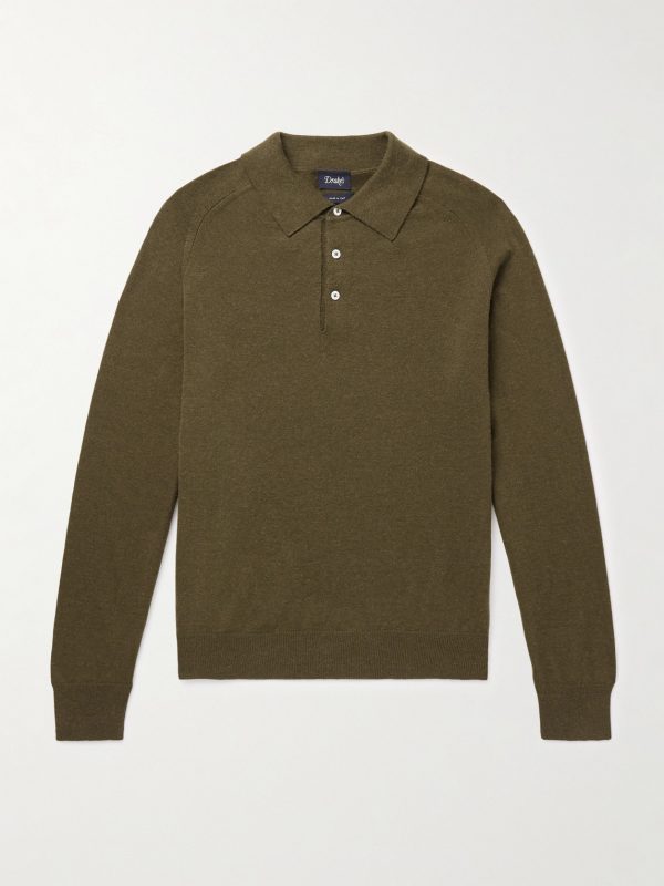 Wool and Alpaca-Blend Polo Shirt Wool and Alpaca-Blend Polo Shirt