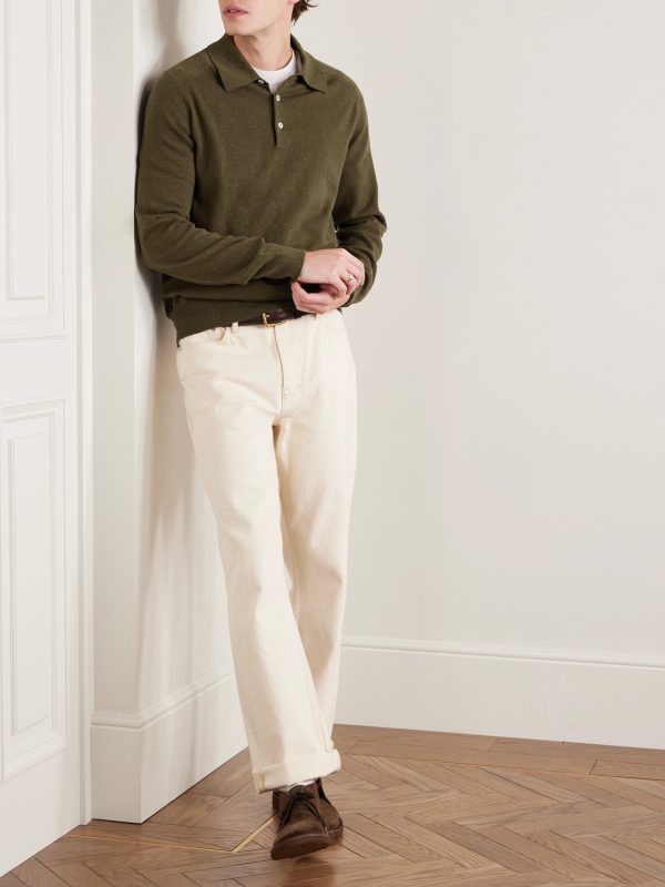 Wool and Alpaca-Blend Polo Shirt - OU Wool and Alpaca-Blend Polo Shirt - OU