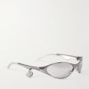 Apin D-Frame Stainless Steel Wraparound Sunglasses - FR Apin D-Frame Stainless Steel Wraparound Sunglasses - FR