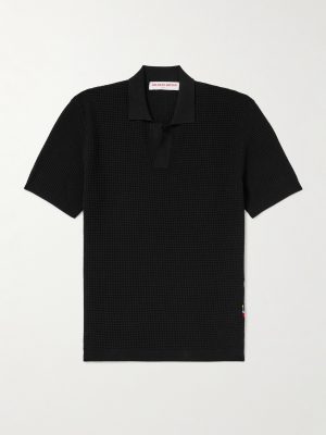 Roddy Waffle-Knit Polo Shirt