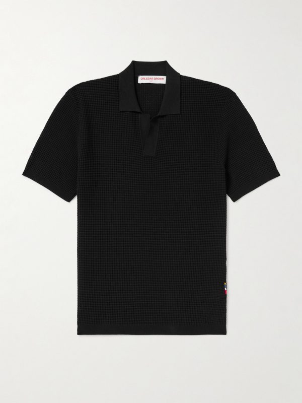 Roddy Waffle-Knit Polo Shirt Roddy Waffle-Knit Polo Shirt