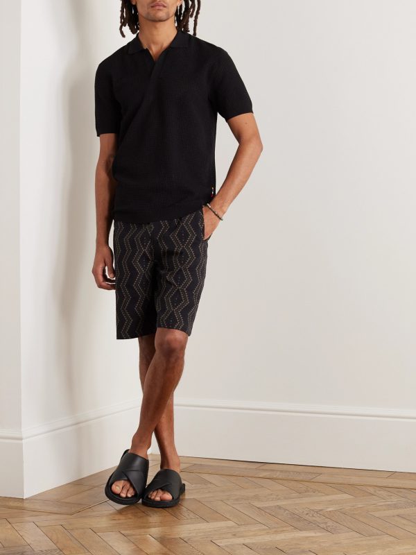 Roddy Waffle-Knit Polo Shirt - OU Roddy Waffle-Knit Polo Shirt - OU