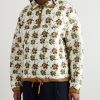 Mineral Floral-Print Quilted Organic Cotton-Poplin Half-Zip Sweatshirt - FR Mineral Floral-Print Quilted Organic Cotton-Poplin Half-Zip Sweatshirt - FR