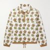Mineral Floral-Print Quilted Organic Cotton-Poplin Half-Zip Sweatshirt Mineral Floral-Print Quilted Organic Cotton-Poplin Half-Zip Sweatshirt