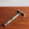 Distressed Engraved Silver-Tone Hammer