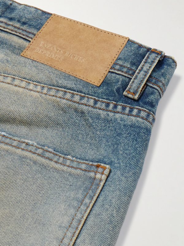Straight-Leg Distressed Jeans - CU Straight-Leg Distressed Jeans - CU