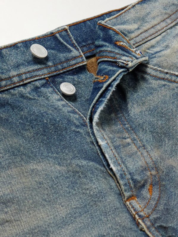 Straight-Leg Distressed Jeans - E1 Straight-Leg Distressed Jeans - E1