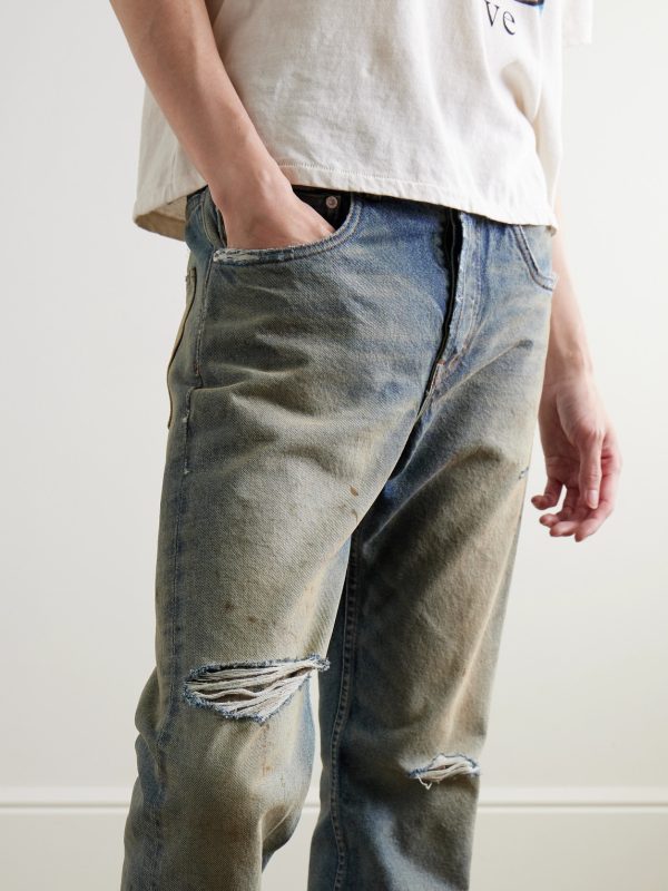 Straight-Leg Distressed Jeans - E2 Straight-Leg Distressed Jeans - E2