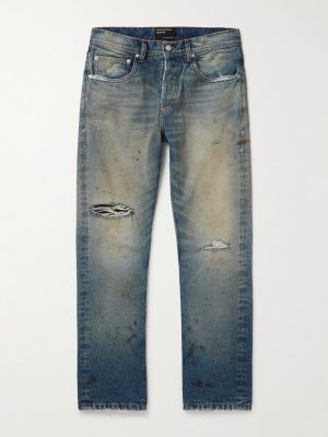Straight-Leg Distressed Jeans Straight-Leg Distressed Jeans