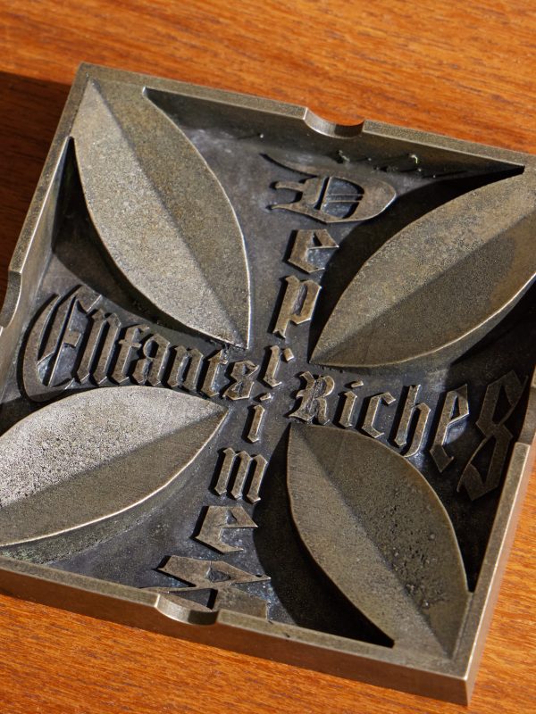 Logo-Engraved Burnished Bronze Ashtray - CU Logo-Engraved Burnished Bronze Ashtray - CU