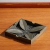 Logo-Engraved Burnished Bronze Ashtray Logo-Engraved Burnished Bronze Ashtray
