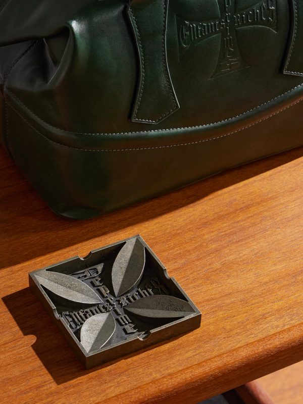 Logo-Engraved Burnished Bronze Ashtray - OU Logo-Engraved Burnished Bronze Ashtray - OU