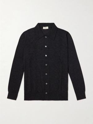 Pointelle-Knit Cardigan