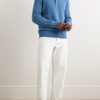 Slim-Fit Ribbed Cashmere Polo Shirt - OU Slim-Fit Ribbed Cashmere Polo Shirt - OU