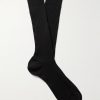Ribbed Merino Wool-Blend Socks Ribbed Merino Wool-Blend Socks