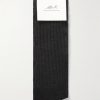 Ribbed Merino Wool-Blend Socks - E1