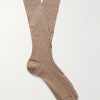 Ribbed Merino Wool-Blend Socks