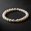 Rhodium-Plated, Pearl and Diamond Bracelet Rhodium-Plated, Pearl and Diamond Bracelet