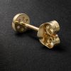 14-Karat Gold Diamond Single Earring - BK 14-Karat Gold Diamond Single Earring - BK