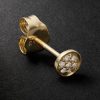 14-Karat Gold Diamond Single Earring 14-Karat Gold Diamond Single Earring