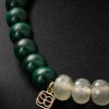 14-Karat Gold Multi-Stone Beaded Bracelet - BK 14-Karat Gold Multi-Stone Beaded Bracelet - BK
