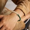 14-Karat Gold Multi-Stone Beaded Bracelet - FR 14-Karat Gold Multi-Stone Beaded Bracelet - FR