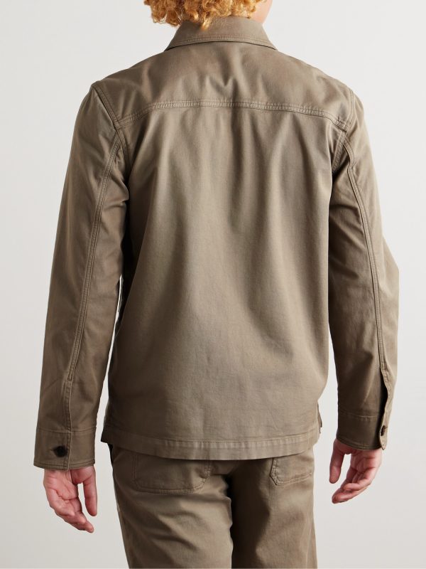 Cotton-Blend Twill Overshirt - BK Cotton-Blend Twill Overshirt - BK