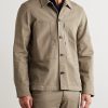 Cotton-Blend Twill Overshirt - FR Cotton-Blend Twill Overshirt - FR