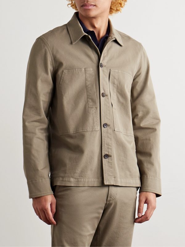 Cotton-Blend Twill Overshirt - FR Cotton-Blend Twill Overshirt - FR
