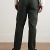 Samuel Straight-Leg Cotton-Blend Twill Trousers - BK Samuel Straight-Leg Cotton-Blend Twill Trousers - BK