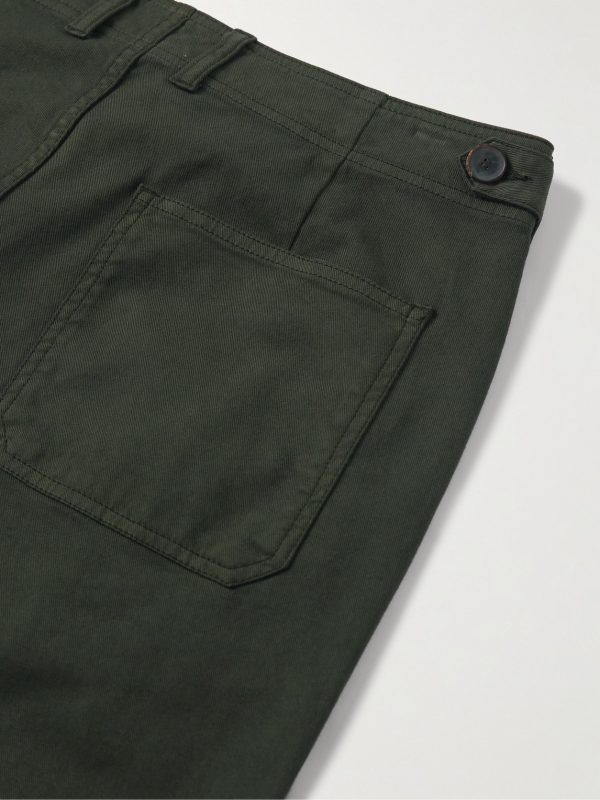 Samuel Straight-Leg Cotton-Blend Twill Trousers - CU Samuel Straight-Leg Cotton-Blend Twill Trousers - CU