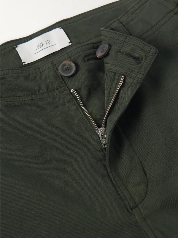 Samuel Straight-Leg Cotton-Blend Twill Trousers - E1 Samuel Straight-Leg Cotton-Blend Twill Trousers - E1