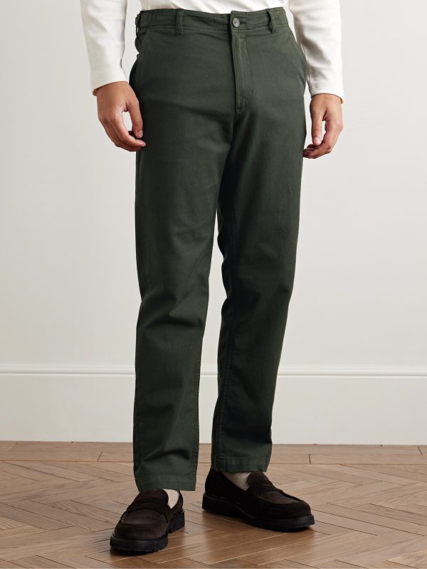 Samuel Straight-Leg Cotton-Blend Twill Trousers - FR Samuel Straight-Leg Cotton-Blend Twill Trousers - FR