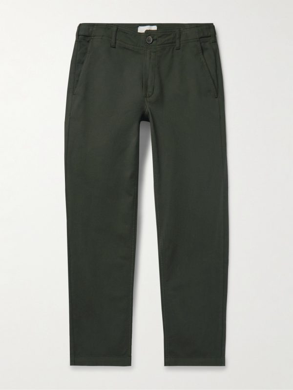 Samuel Straight-Leg Cotton-Blend Twill Trousers Samuel Straight-Leg Cotton-Blend Twill Trousers