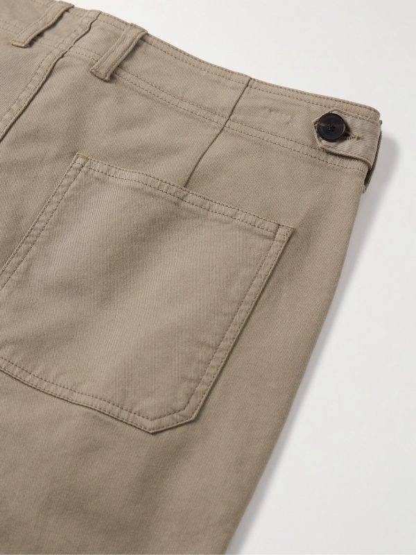 Samuel Straight-Leg Cotton-Blend Twill Trousers - CU Samuel Straight-Leg Cotton-Blend Twill Trousers - CU