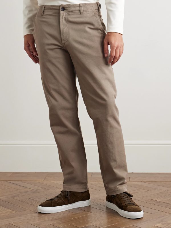 Samuel Straight-Leg Cotton-Blend Twill Trousers - FR Samuel Straight-Leg Cotton-Blend Twill Trousers - FR