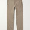 Samuel Straight-Leg Cotton-Blend Twill Trousers Samuel Straight-Leg Cotton-Blend Twill Trousers