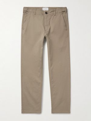 Samuel Straight-Leg Cotton-Blend Twill Trousers Samuel Straight-Leg Cotton-Blend Twill Trousers