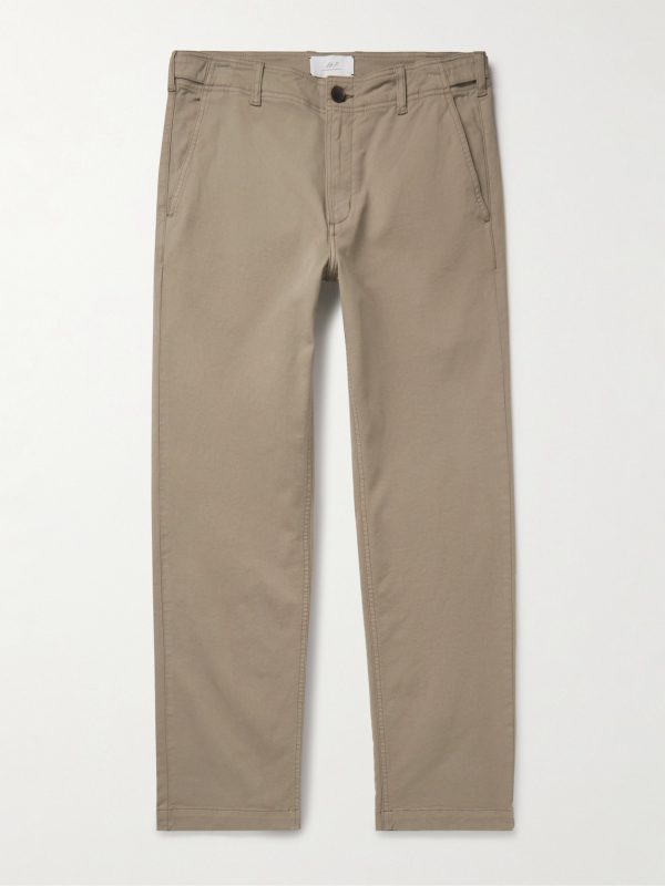 Samuel Straight-Leg Cotton-Blend Twill Trousers Samuel Straight-Leg Cotton-Blend Twill Trousers
