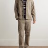 Samuel Straight-Leg Cotton-Blend Twill Trousers - OU Samuel Straight-Leg Cotton-Blend Twill Trousers - OU