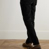 Samuel Straight-Leg Cotton-Blend Corduroy Trousers - BK