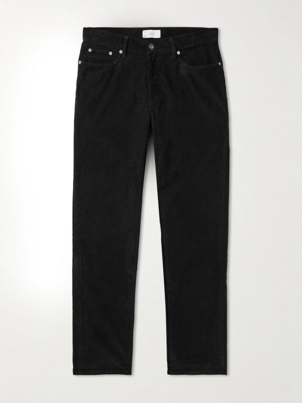 Samuel Straight-Leg Cotton-Blend Corduroy Trousers