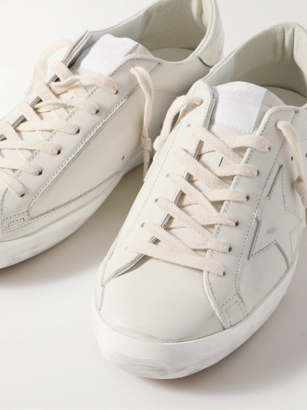 Super-Star Distressed Leather Sneakers - CU Super-Star Distressed Leather Sneakers - CU