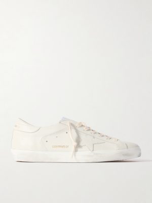 Super-Star Distressed Leather Sneakers