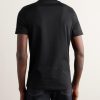 Slim-Fit Logo-Embroidered Cotton-Jersey T-Shirt - BK Slim-Fit Logo-Embroidered Cotton-Jersey T-Shirt - BK